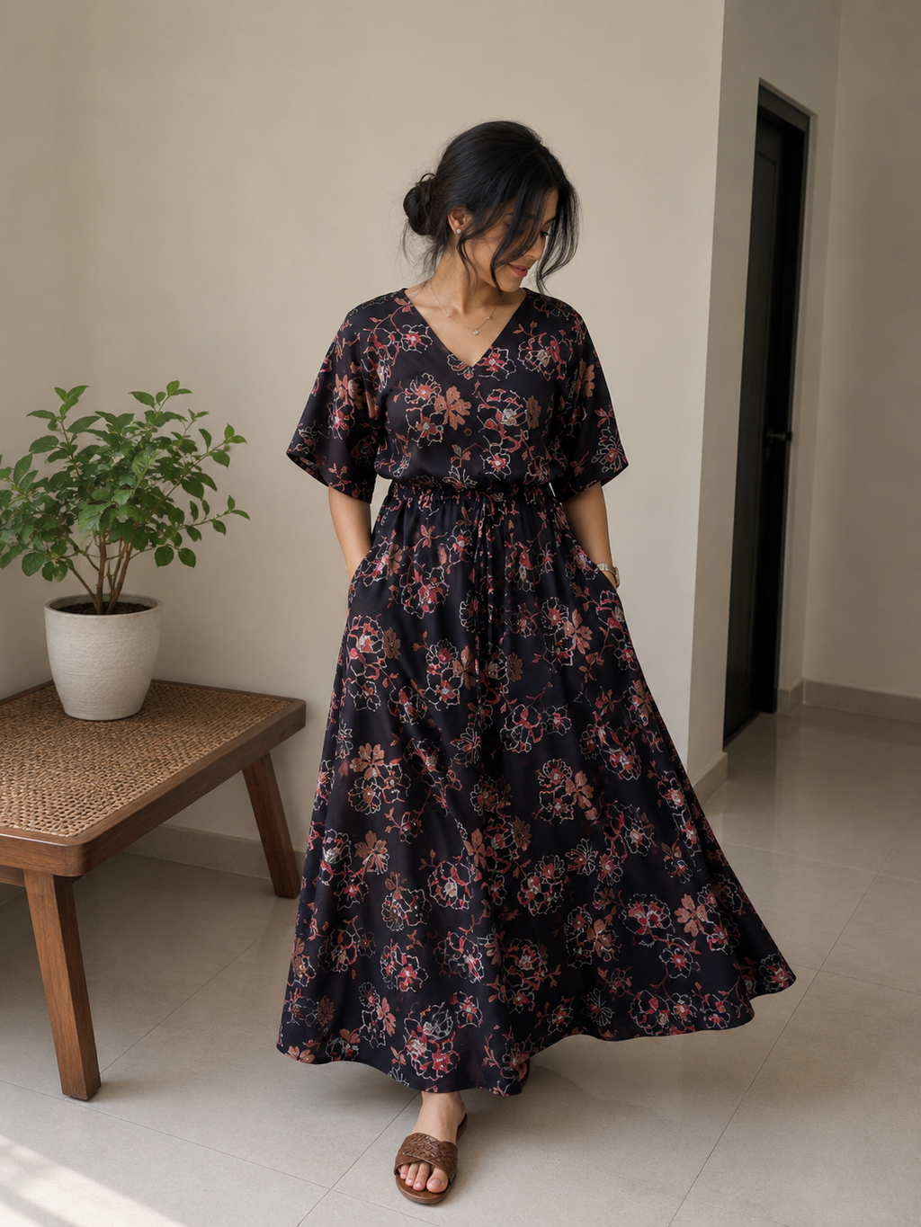 Floral maxi dress 🌸🌼