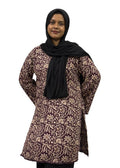 Elegant Floral Printed Long Top | ENNAH DESIGNS