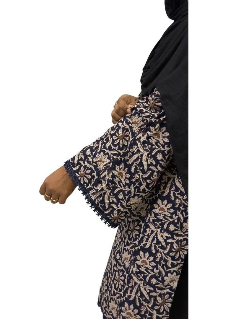 Elegant Floral Printed Long Top